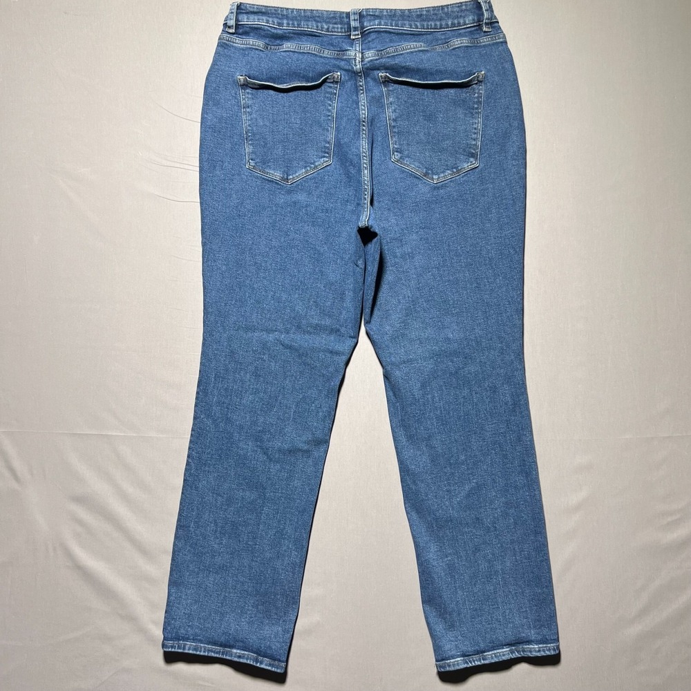 DL1961 Womens Blue Denim High Rise Vintage 31 Patti Straight Jeans Plus Size 16W - Picture 2 of 16